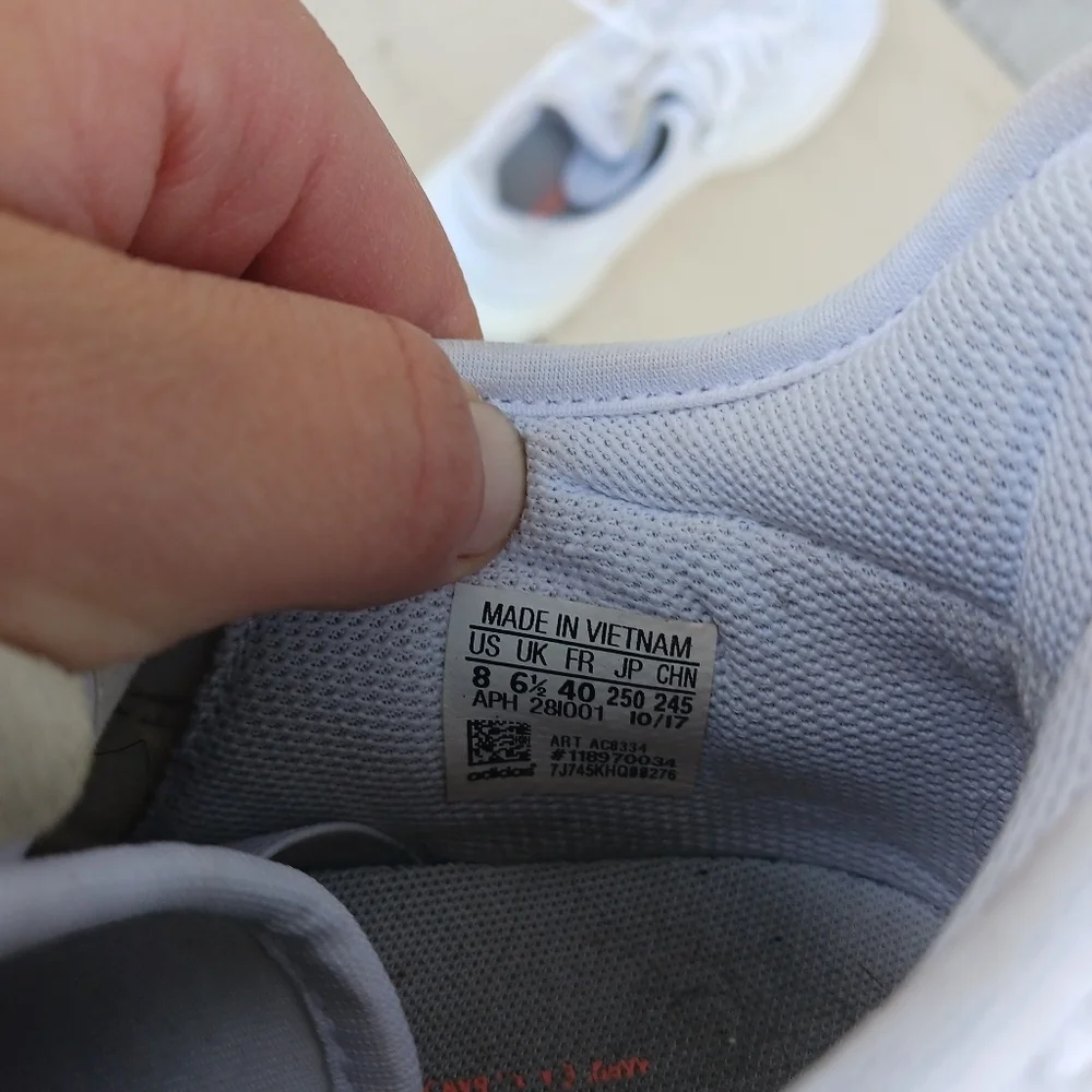 Adidas Shoes Womens Size‎ 8 Tubular Shadow Sneakers AC8334 White Fabric Lace Up